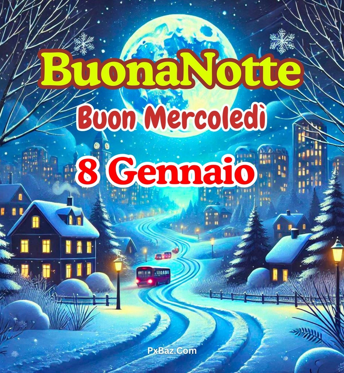 Buonanotte Buon Mercoledi Gennaio Immagini