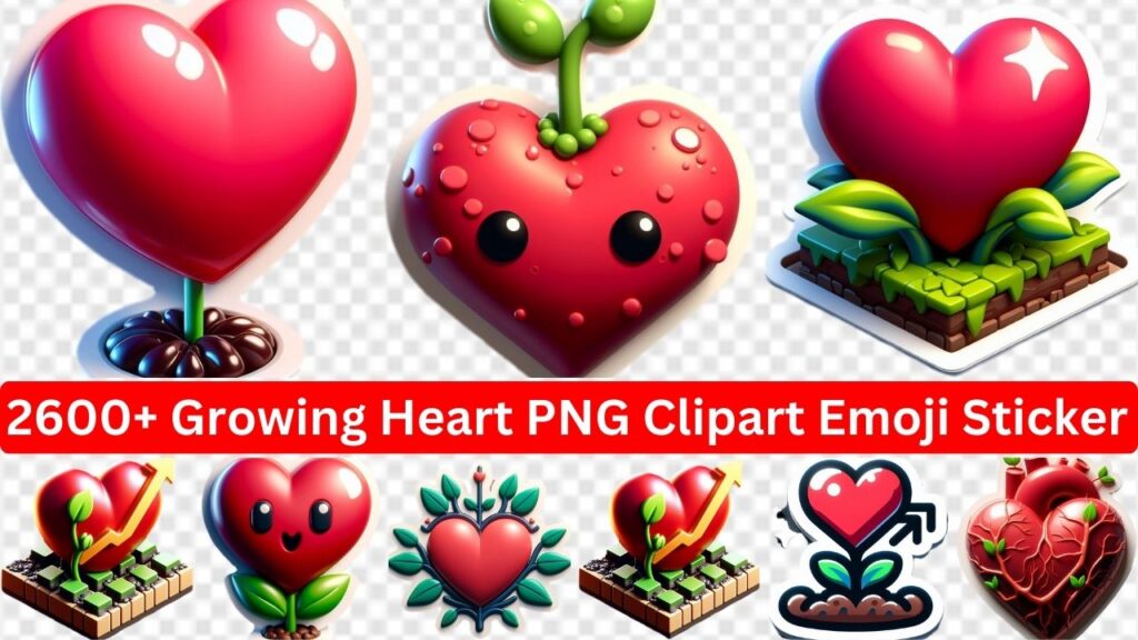 2600+ Growing Heart Png Clipart Emoji Sticker